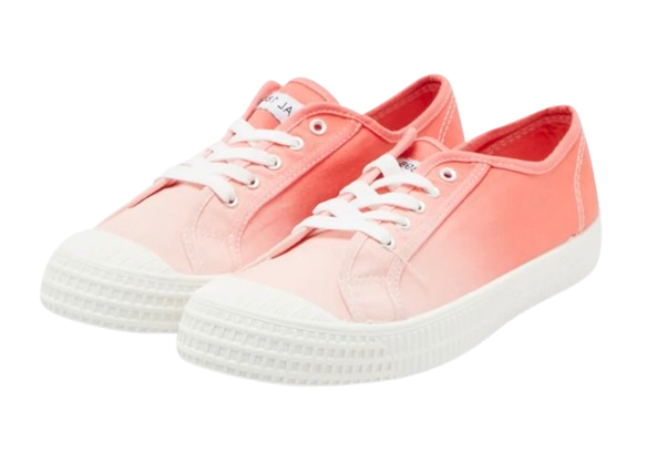 Tennis dégradé corail & rose poudré - Toile légère