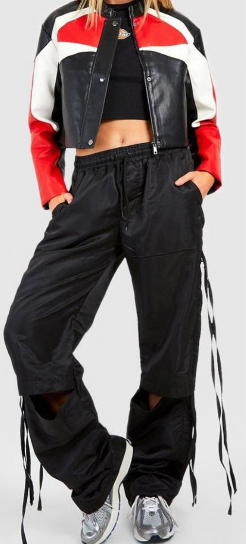Pantalon Cargo Femme - Boohoo - Noir