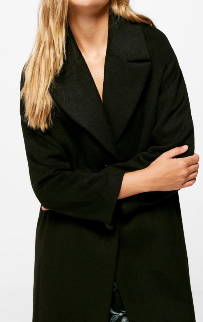 Manteau - Noir long & coupe droite