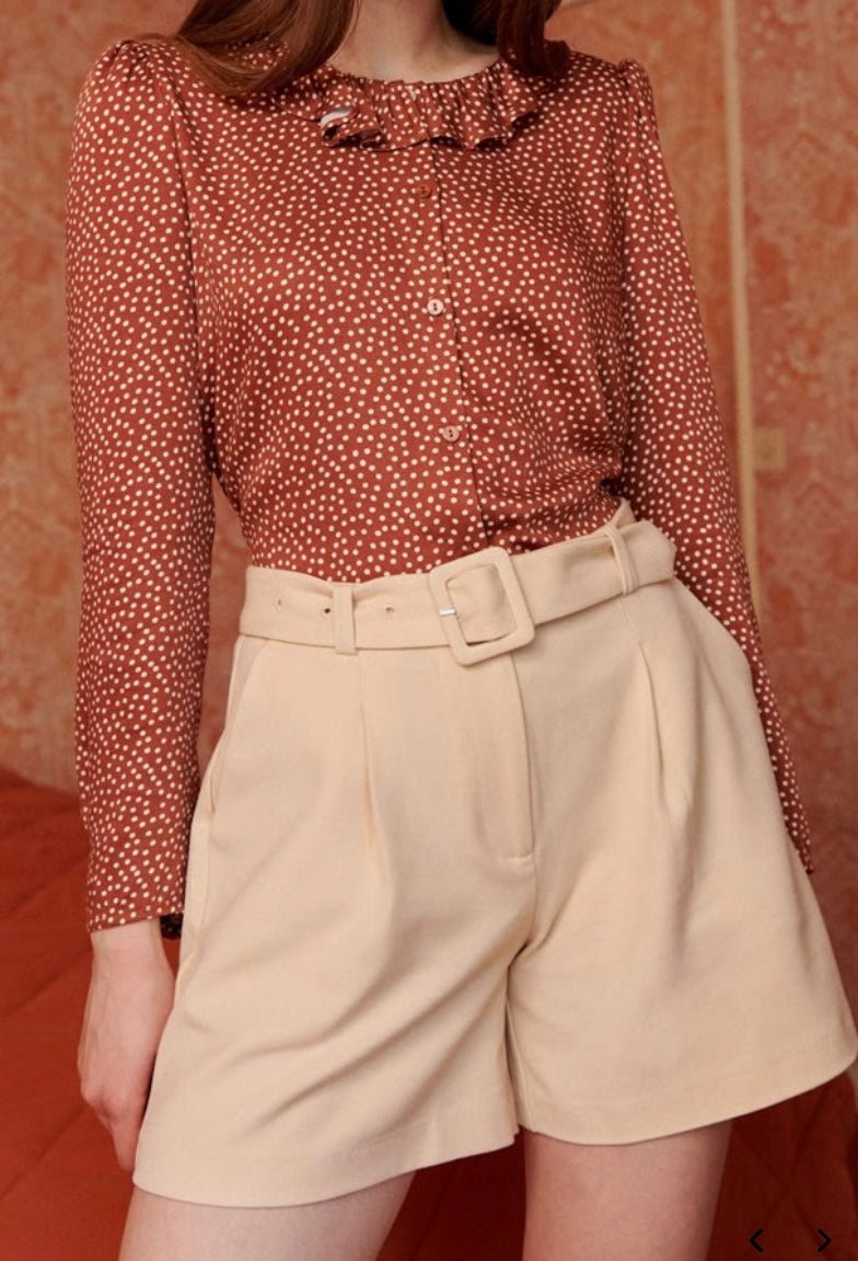 Short taille haute illumine - Ivoire