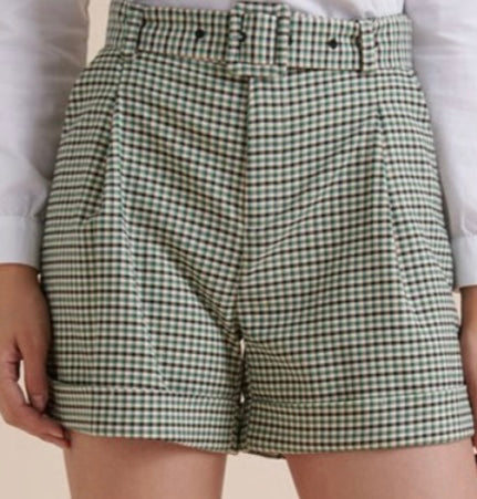 Short taille haute Ice - vert menthe