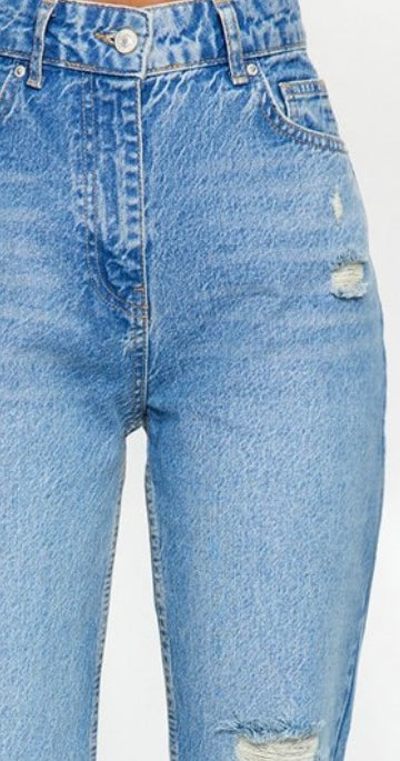 Jean wide legs taille haute -Femme - Tryendol