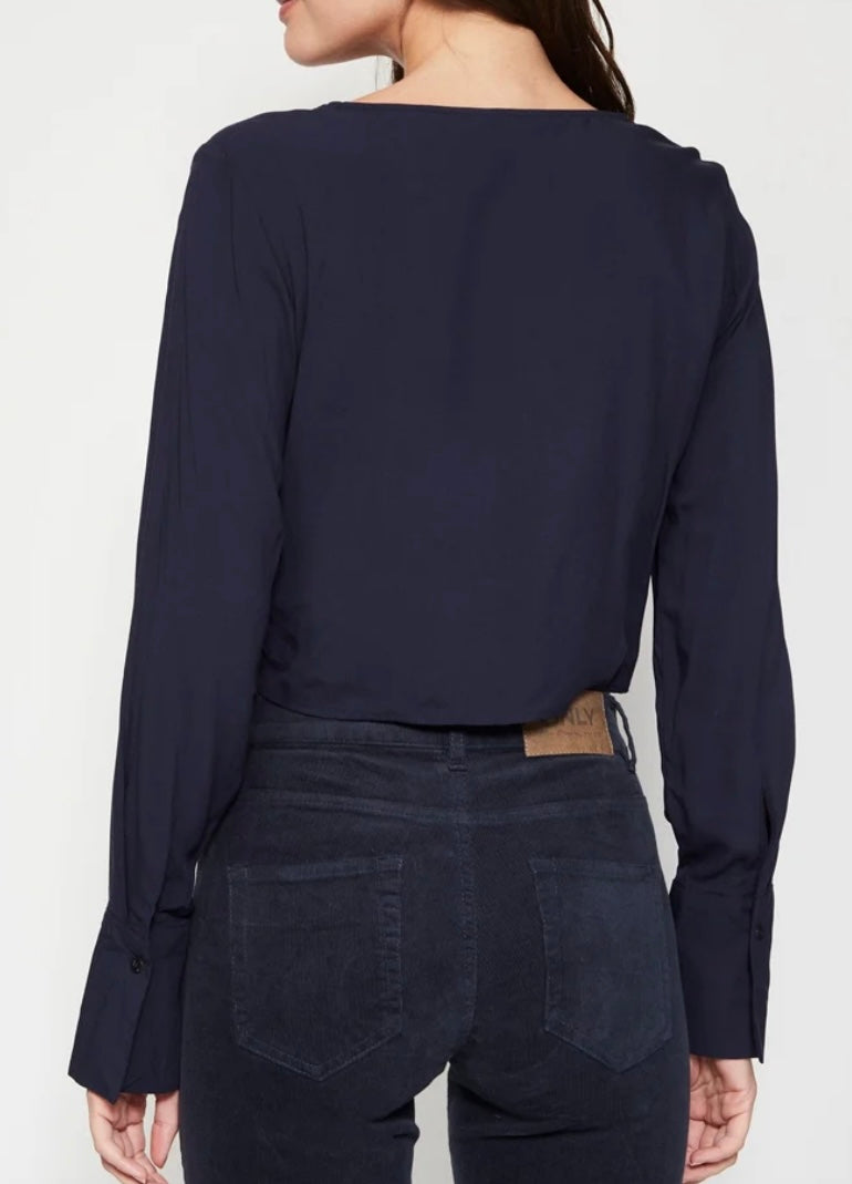 ONLY - Top froncè manches longues