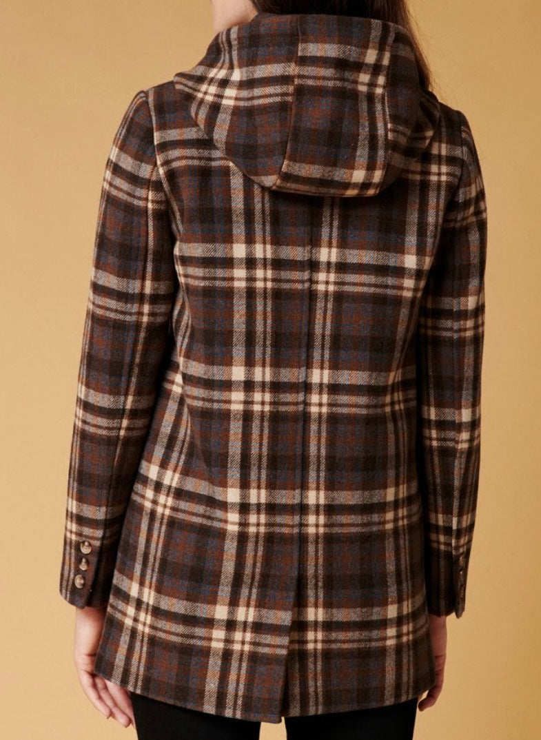 KARL MARC JOHN Manteau en laine Lachlan - Marron foncé