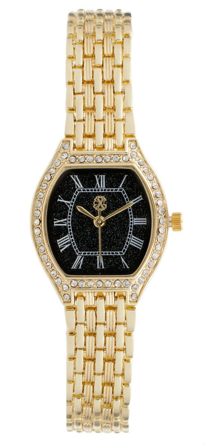 Montre à quartz en alliage - Doré
