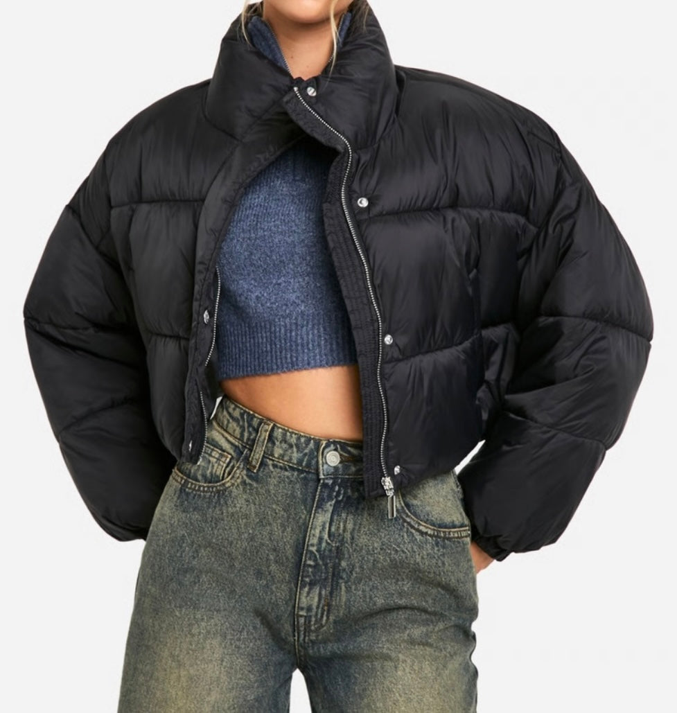 Doudoune Femme à Capuche - Boohoo - Noire