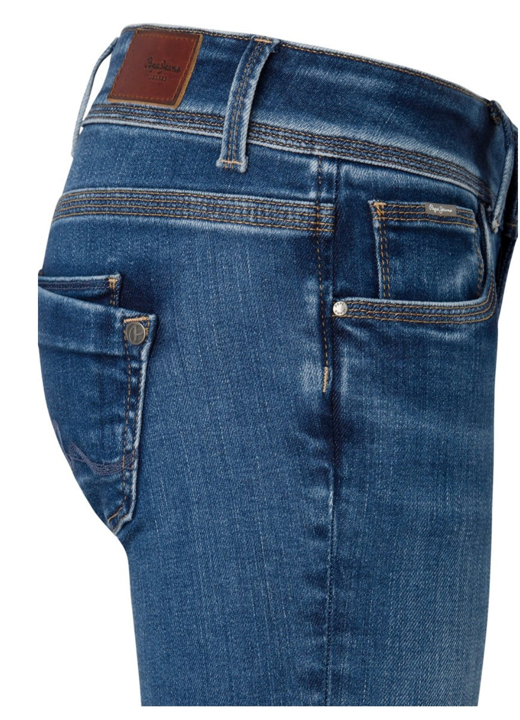 Jean slim taille basse  femme  - Bleu -Pepe jeans