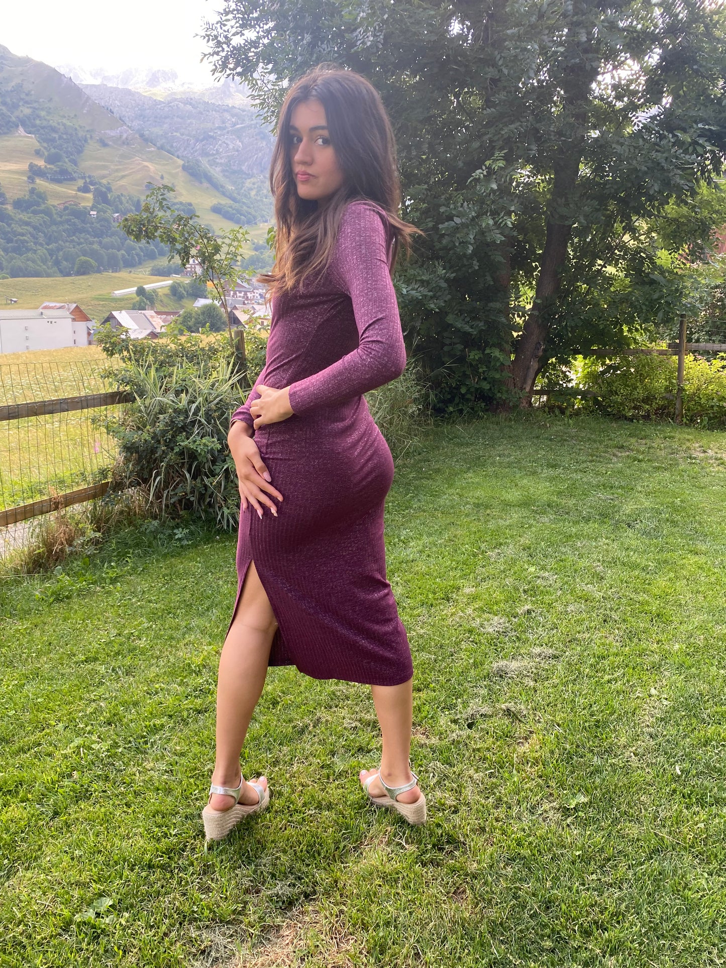 Robe longue - Bordeaux