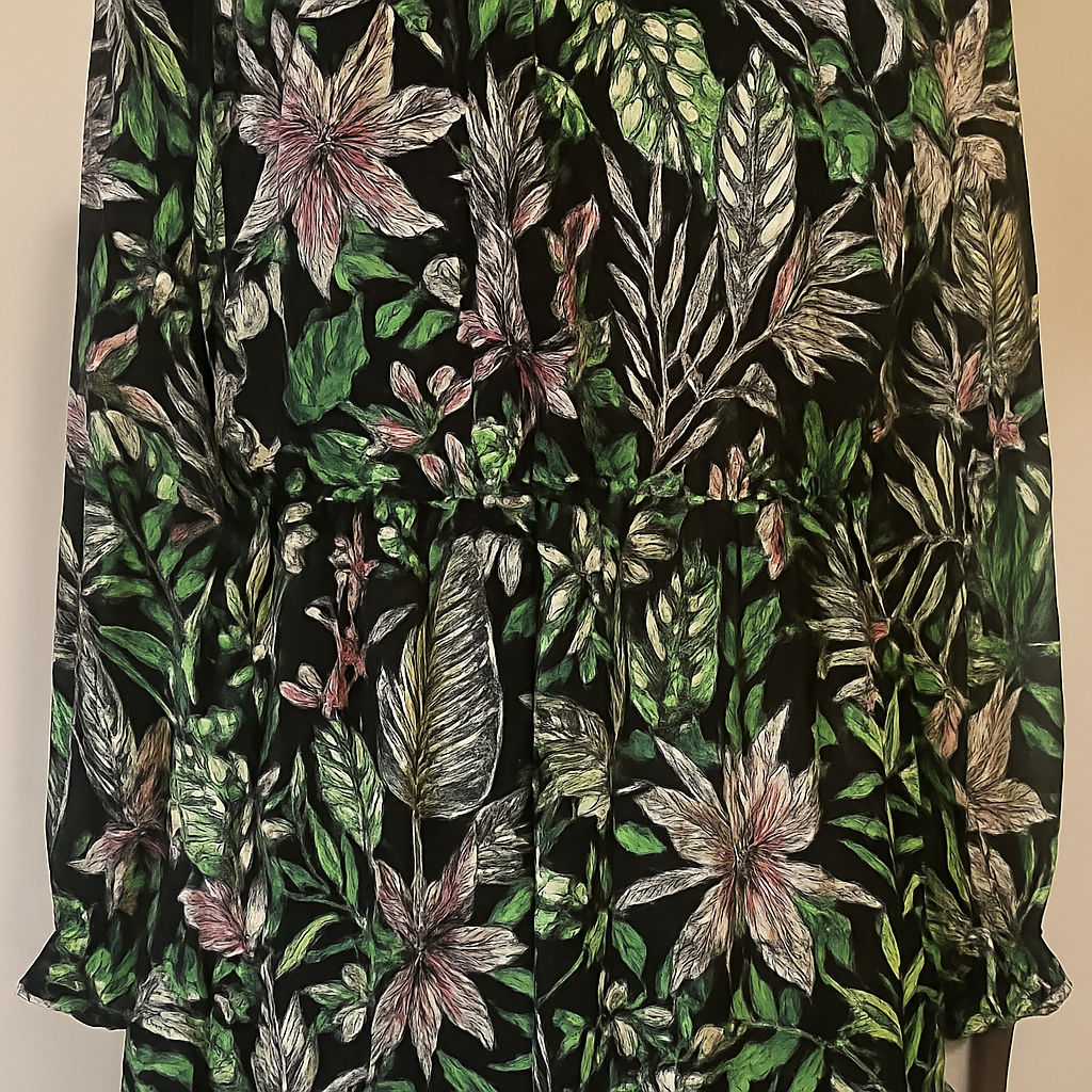 🛍️Robe jungle bohème verte - Femme -Kaporal