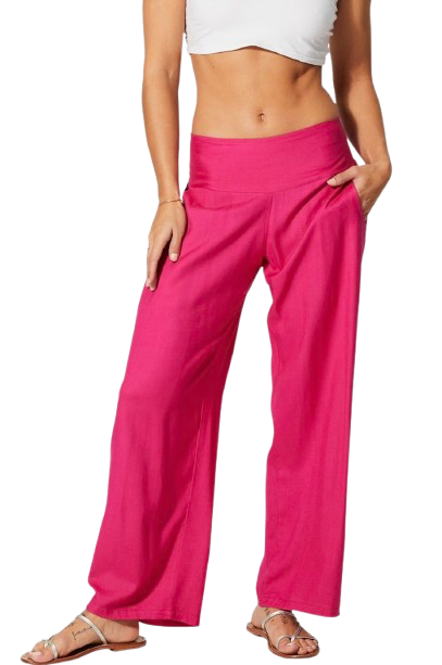 Pantalon fluide rose - Femme   - Aller Simplement