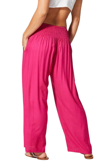 Pantalon fluide rose - Femme   - Aller Simplement