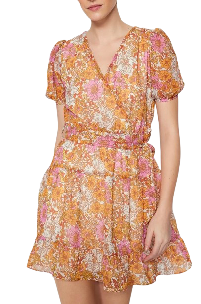 ✨Robe patineuse fleurie - Cache - cœur✨