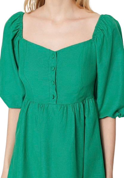 💚 Robe patineuse verte - Élégance naturelle 💚