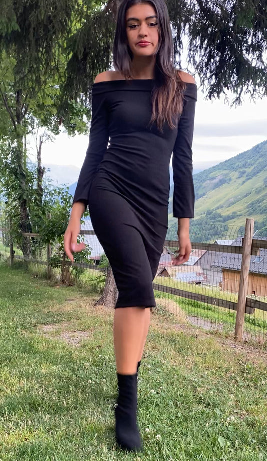 Robe fourreau noire - Marque Tryendol