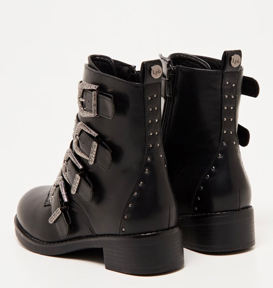 Bottines Quadri effet cuir — Femme — LPB