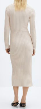 Robe maille côtelée