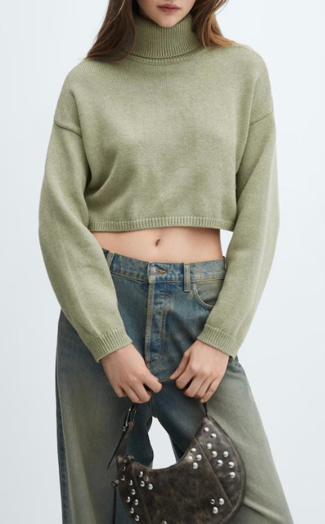 Pull-over maille  & col roulé - Femme - Mango