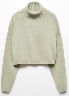 Pull-over maille col roulé
