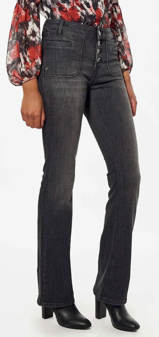 Jean Taille Haute Femme - Kaporal Lucky- Noir