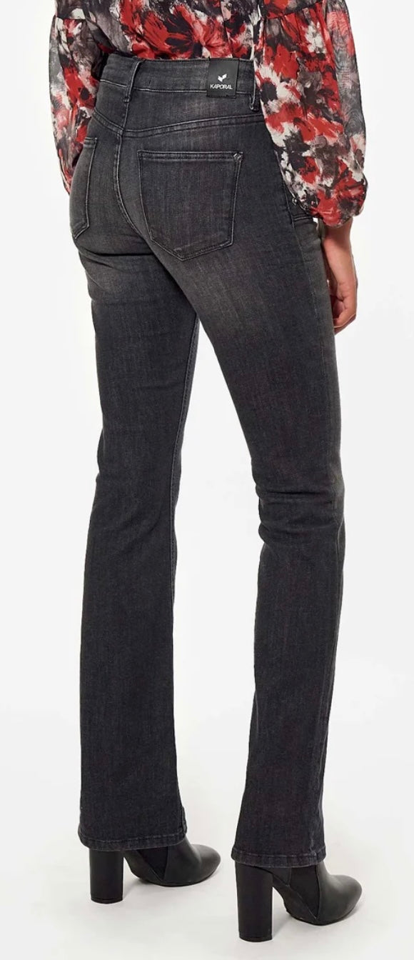 Jean Taille Haute Femme - Kaporal Lucky- Noir