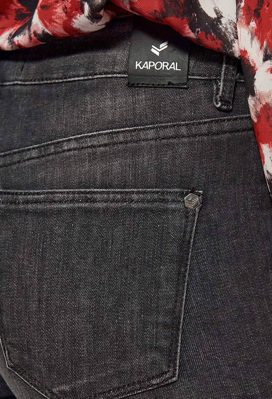 Jean Taille Haute Femme - Kaporal Lucky- Noir