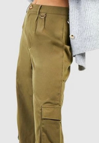 Pantalon Cargo Femme - Boohoo - Kaki