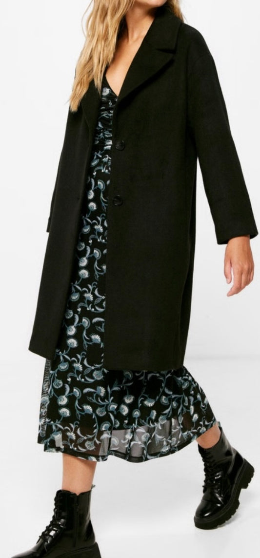 Manteau - Noir long  & coupe droite