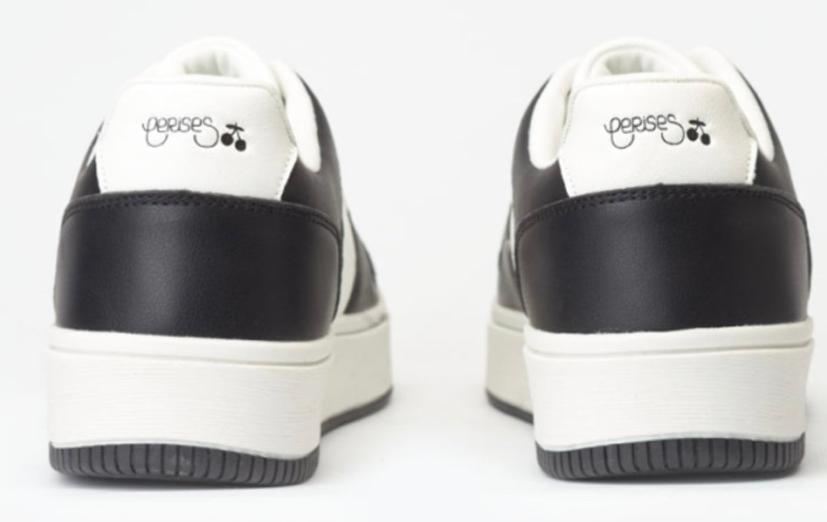 Le Temps des Cerises Baskets Marly blanches et noires