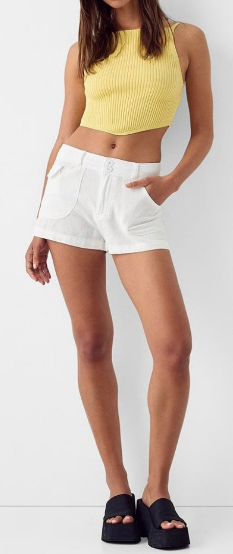 Short en lin - Ecru