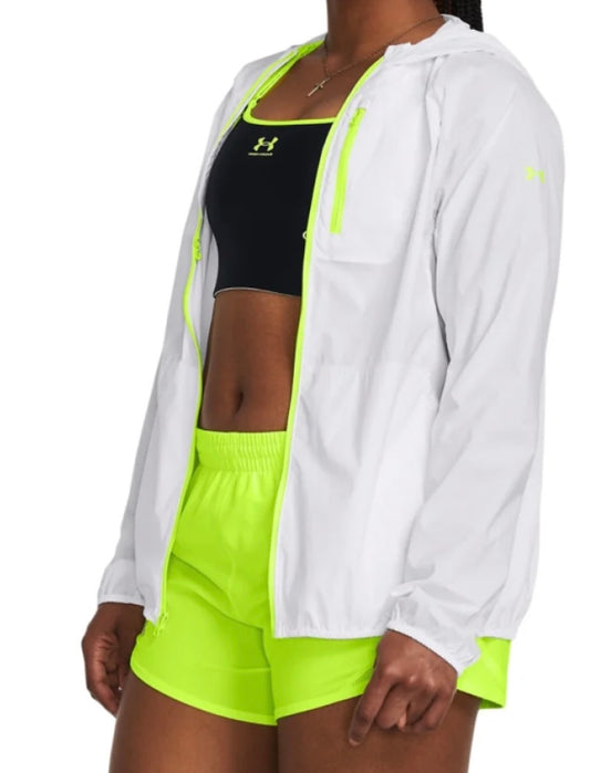 UNDER ARMOUR Coupe-vent de running - Blanc