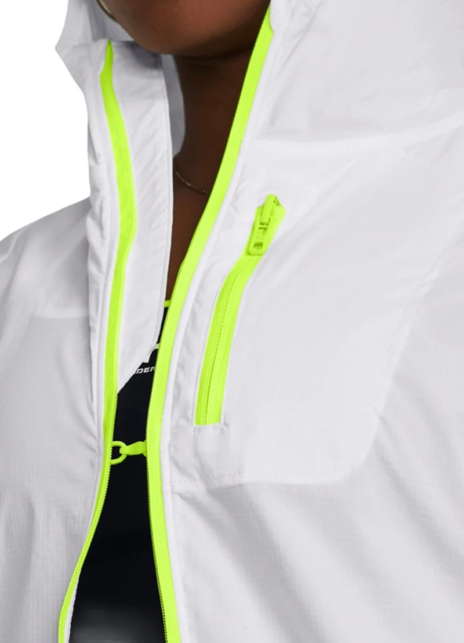 UNDER ARMOUR Coupe-vent de running - Blanc