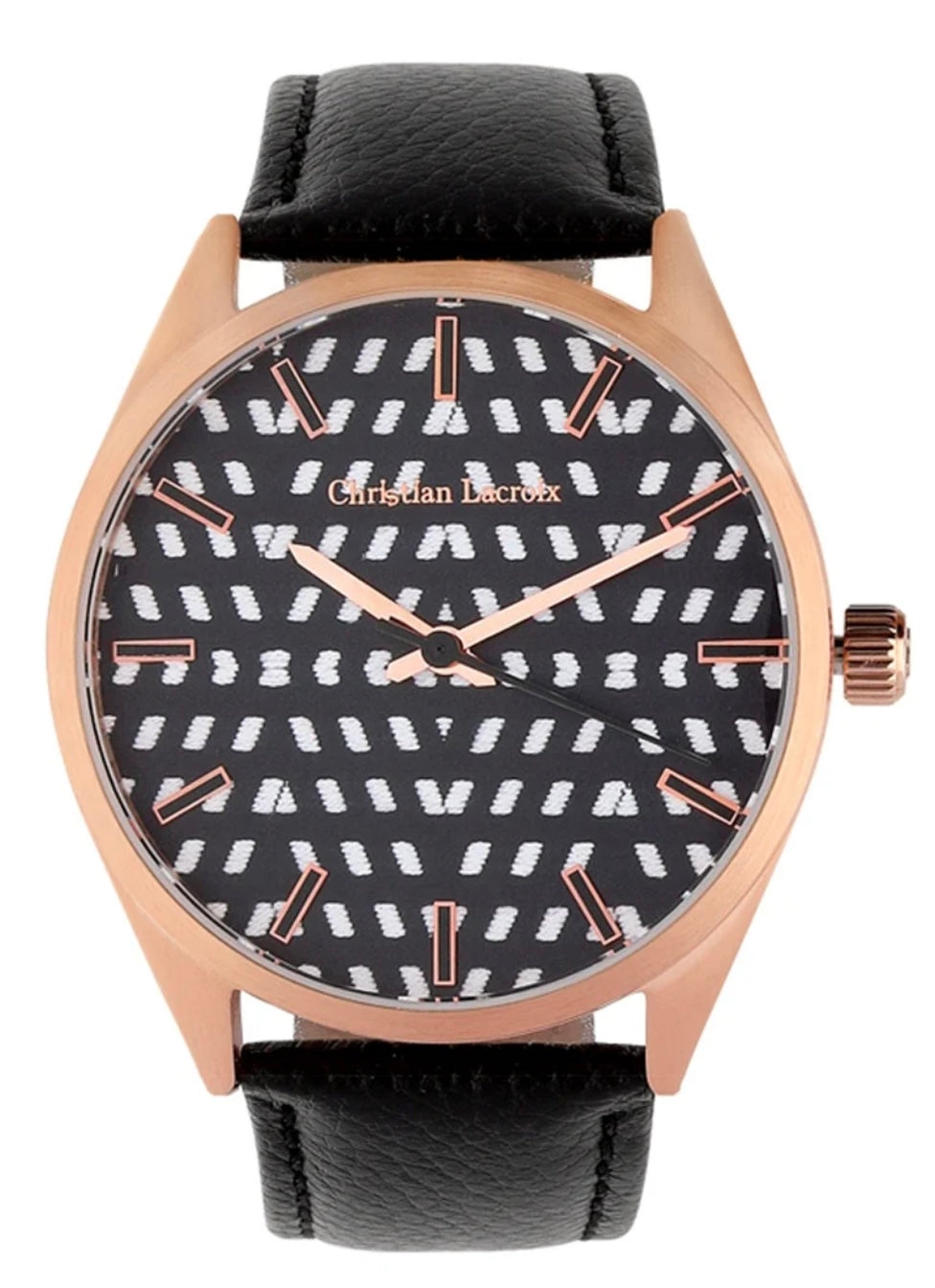 Montre à quartz en cuir Miyota 2035 - Femme - Christian Lacroix