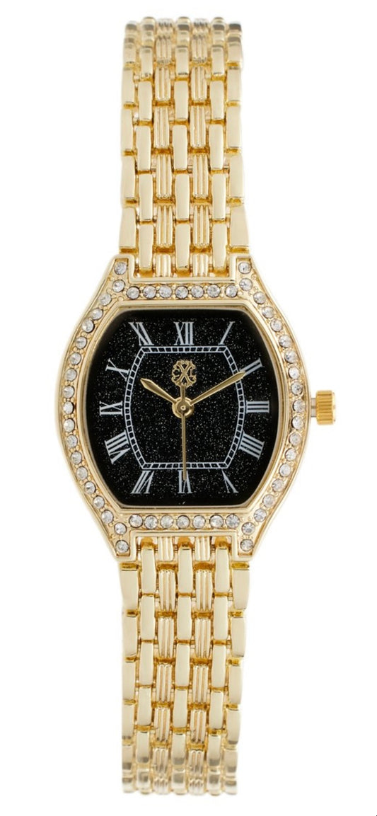 Montre à quartz en alliage - Doré