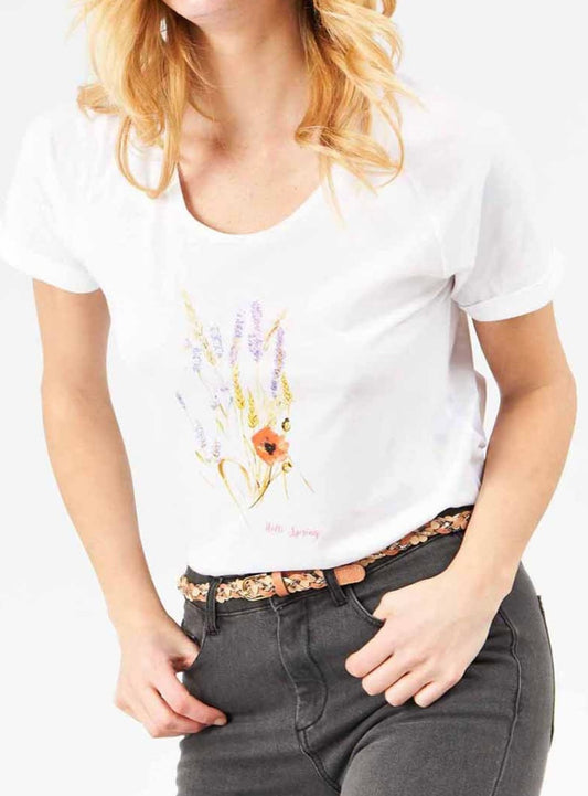 T - shirt América blanc en coton - Karl Marc John
