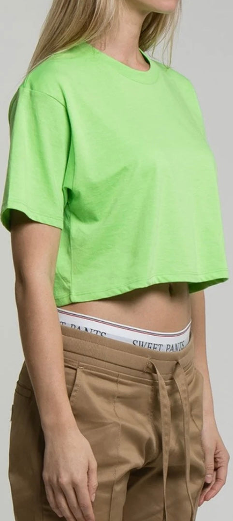SWEET PANTS - T-shirt court 100% coton avec logo