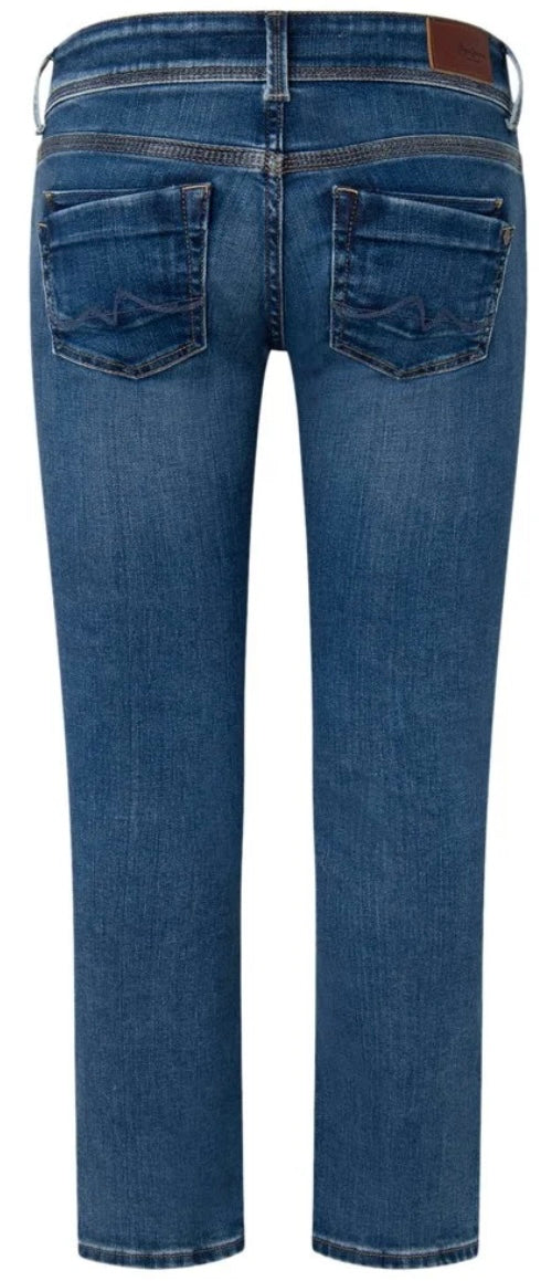 Jean slim taille basse  femme  - Bleu -Pepe jeans