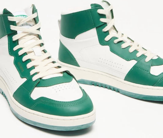 Baskets montantes blanc et vert - Femme - Axel Arigato