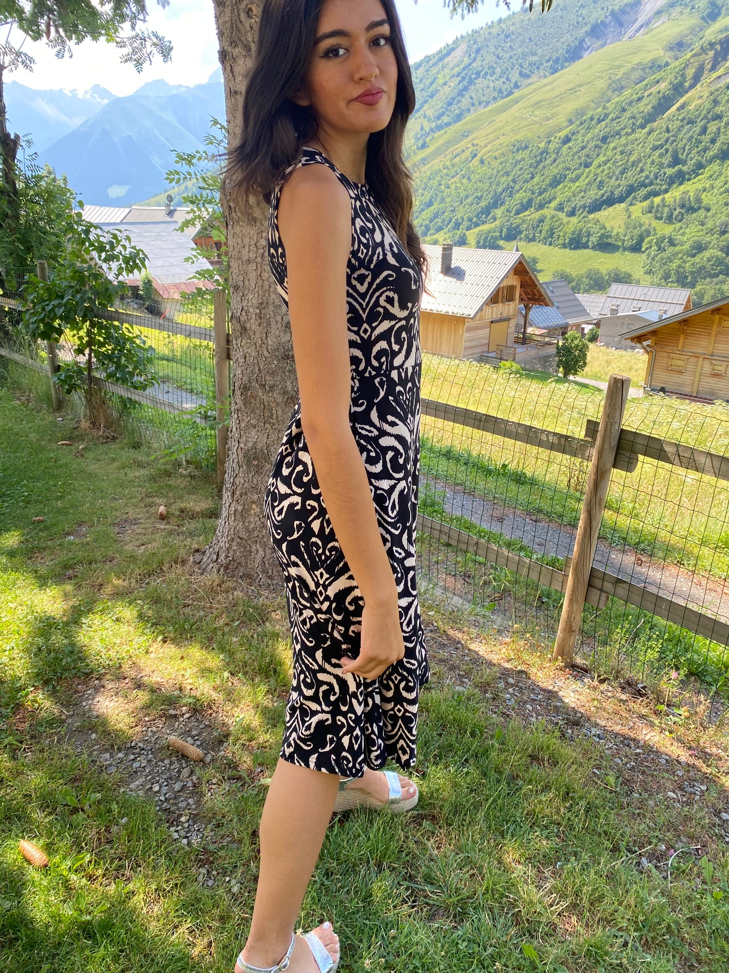 🖤Robe noire imprimée - Marque Olalook