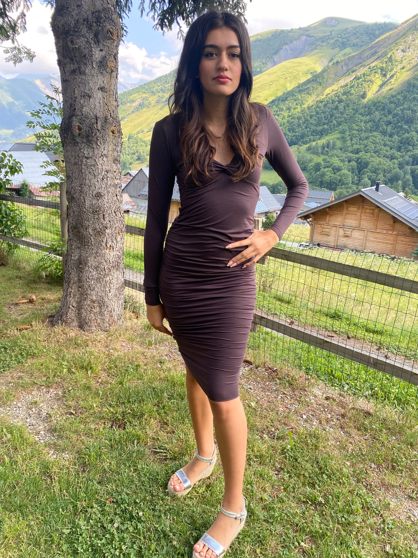 Robe droite à manches longues - Femme -Kookai