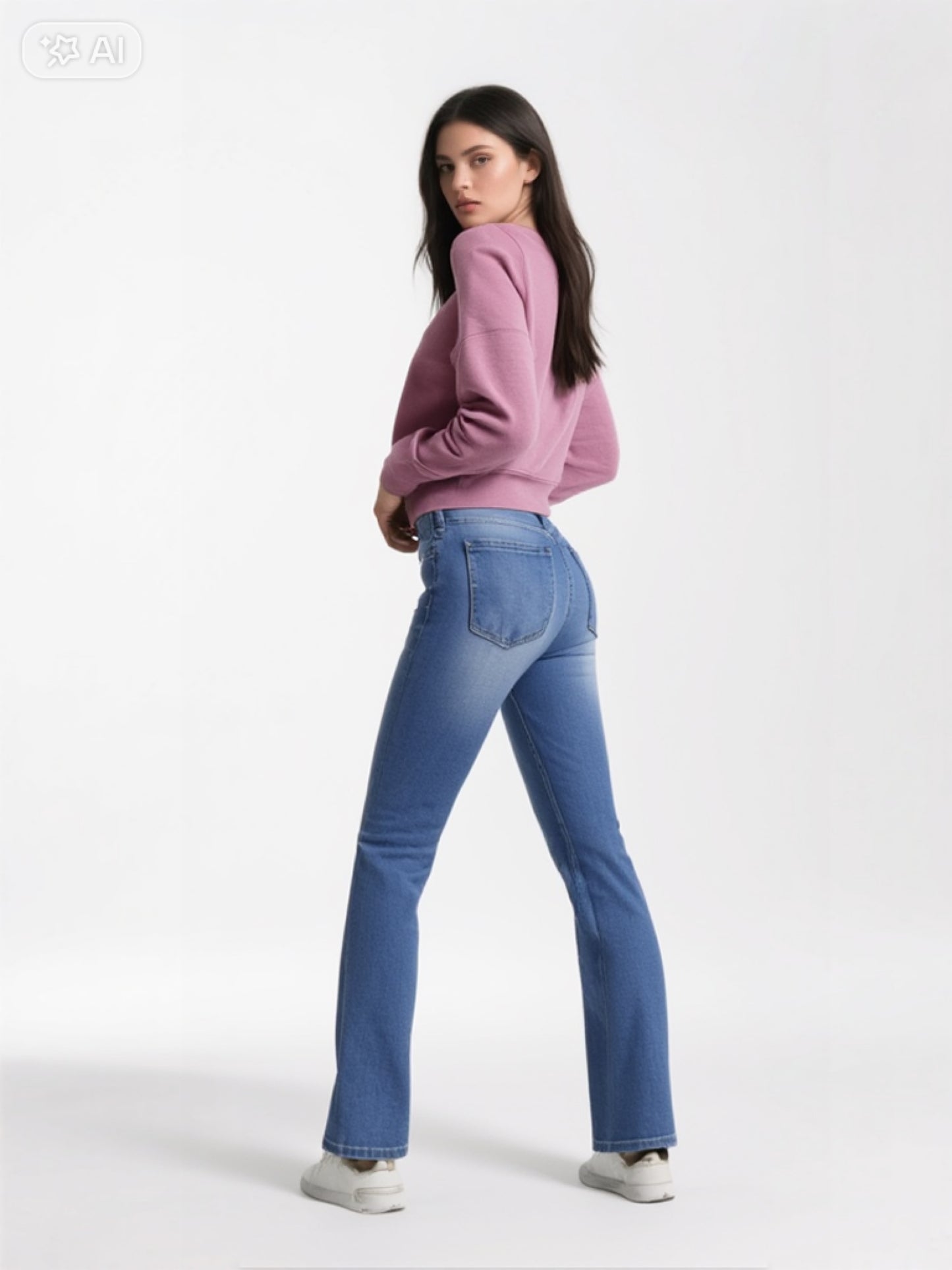 Jean Bootcut Taille Haute  Femme - Pepe Jeans - Bleu